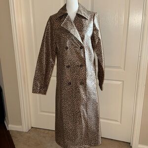 NORDSTROM - Leopard Trench Coat 🧥 - Size Medium